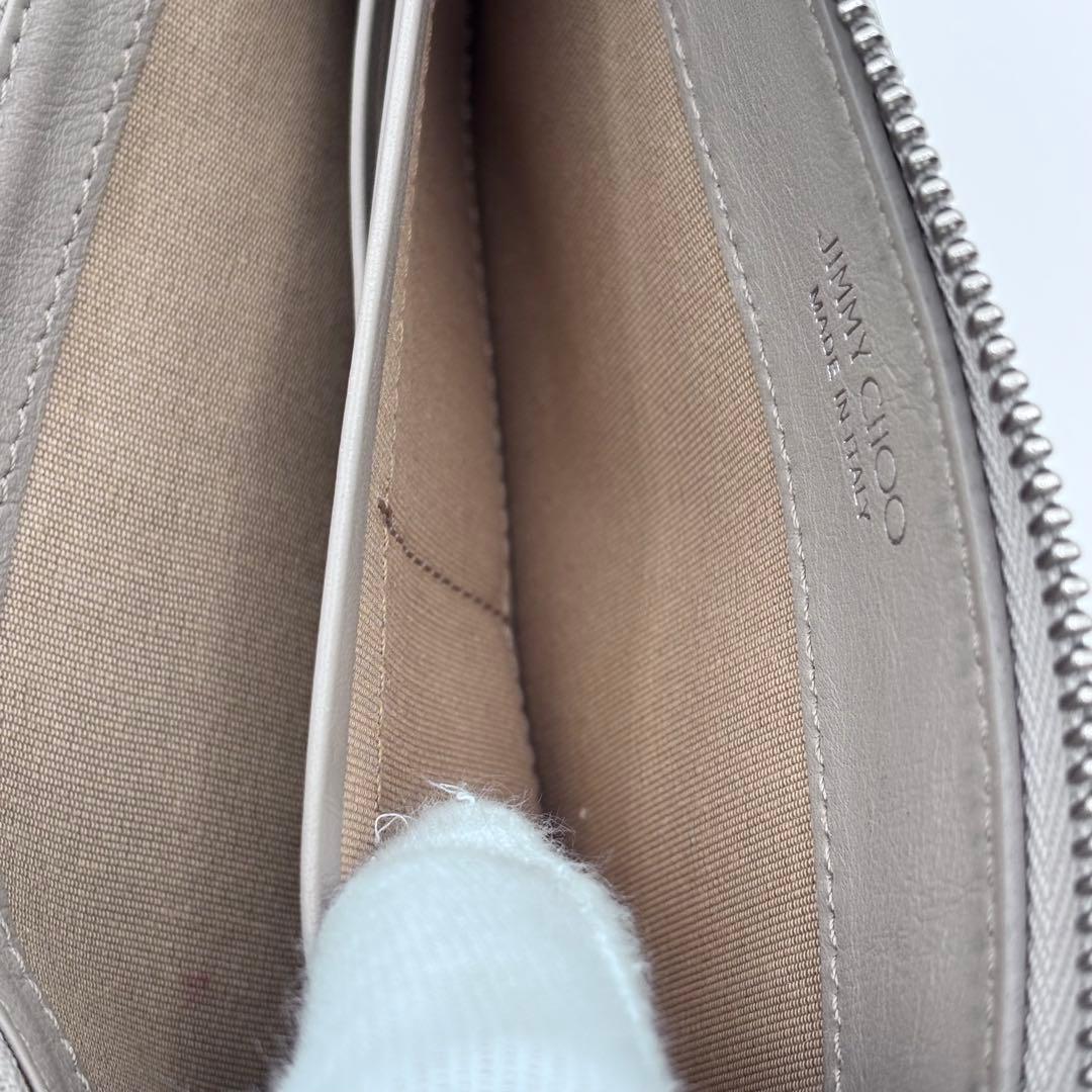 ✨美品✨ JIMMY CHOO 星スタッズ シルバー ラウンド長財布