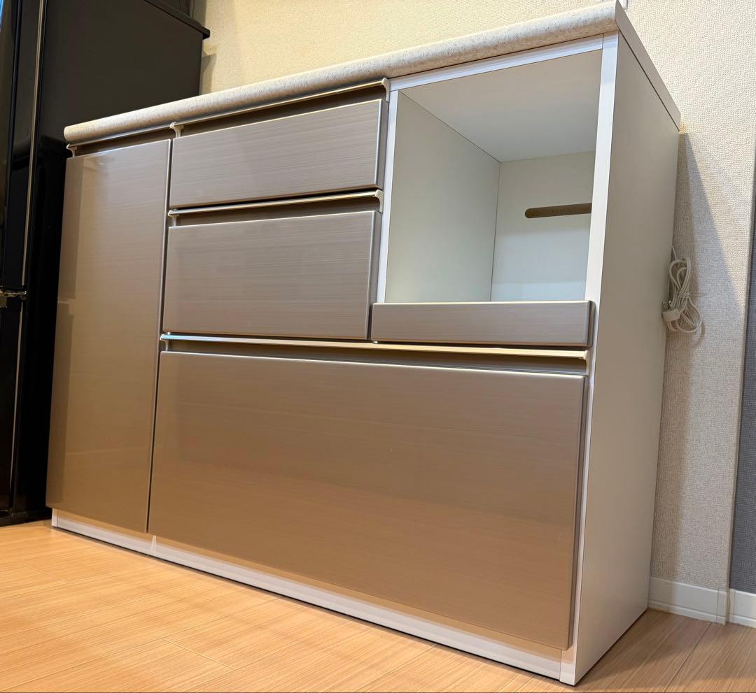 【美品】ニトリ 食器棚 キッチンカウンター 120cm