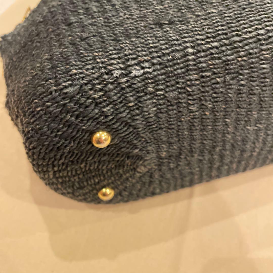 Manimaris マニマリス　アバカボストン　黒レギュラー　Bigエコバッグ付