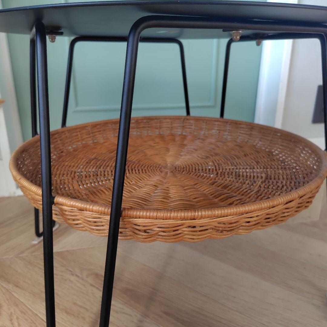 【美品】IDEE ワラビー ローテーブル ラウンド ブラック