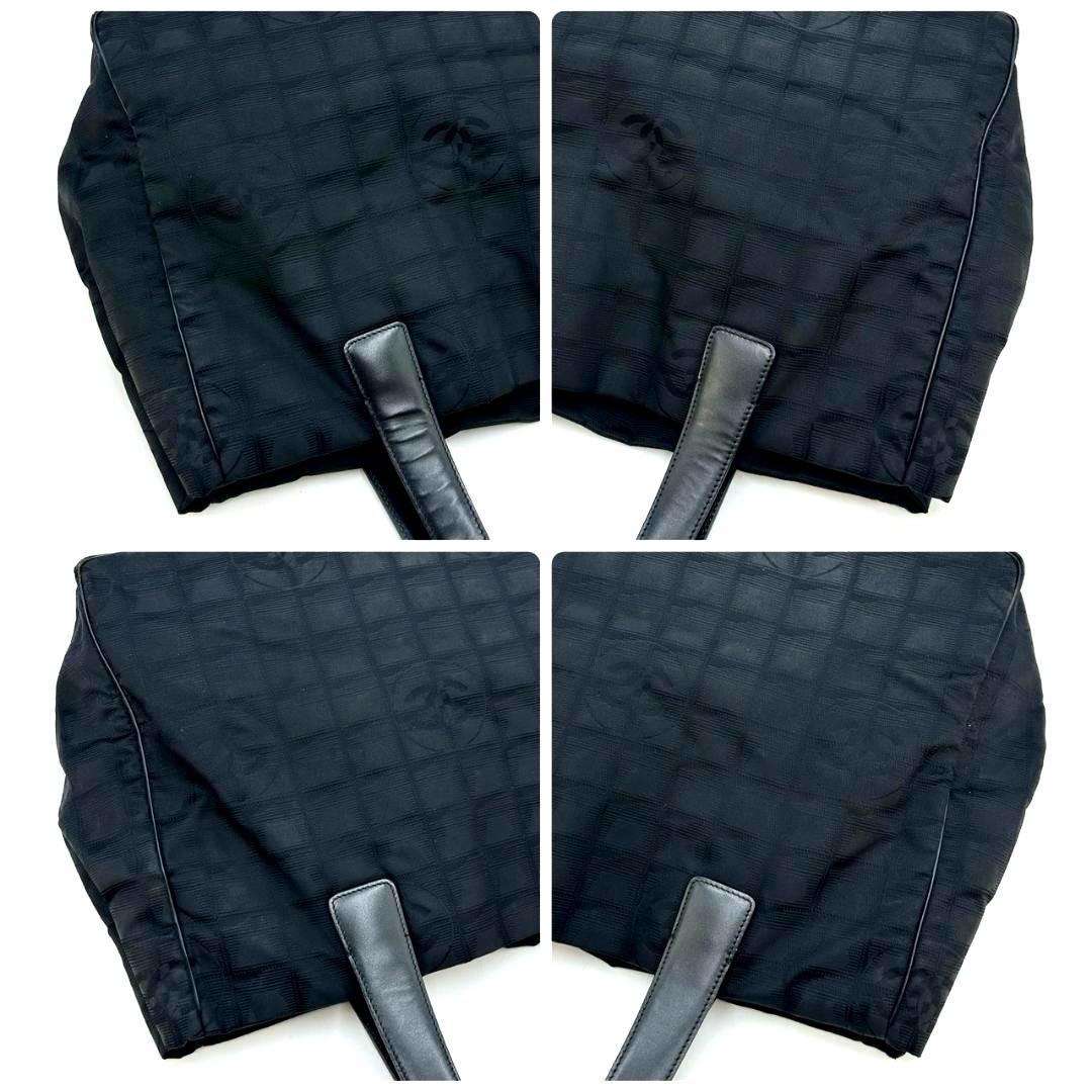 CHANEL シャネル ニュートラベルラインMM トートバッグ ハンドバッグ 黒