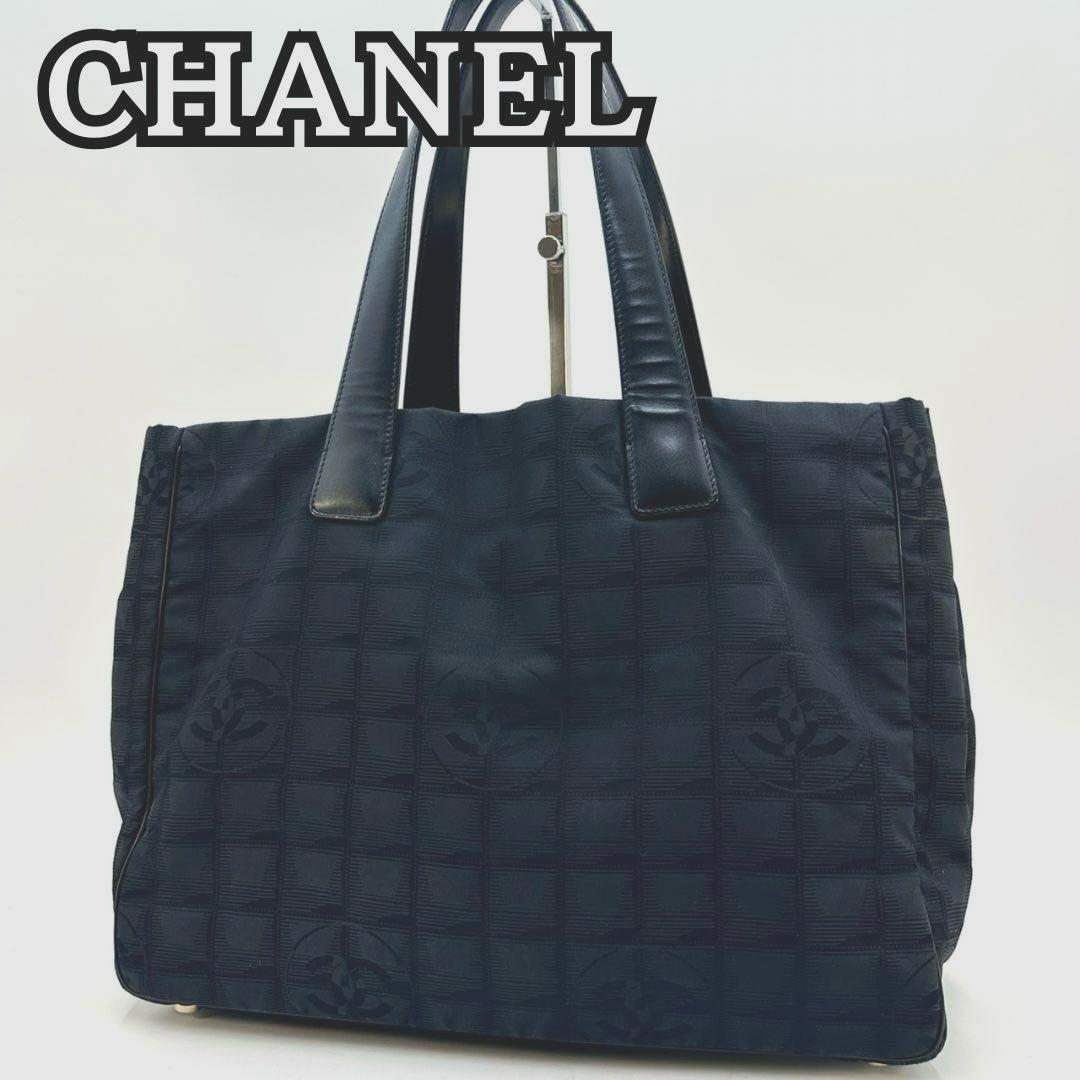 CHANEL シャネル ニュートラベルラインMM トートバッグ ハンドバッグ 黒