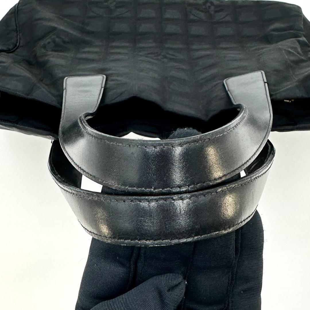 CHANEL シャネル ニュートラベルラインMM トートバッグ ハンドバッグ 黒