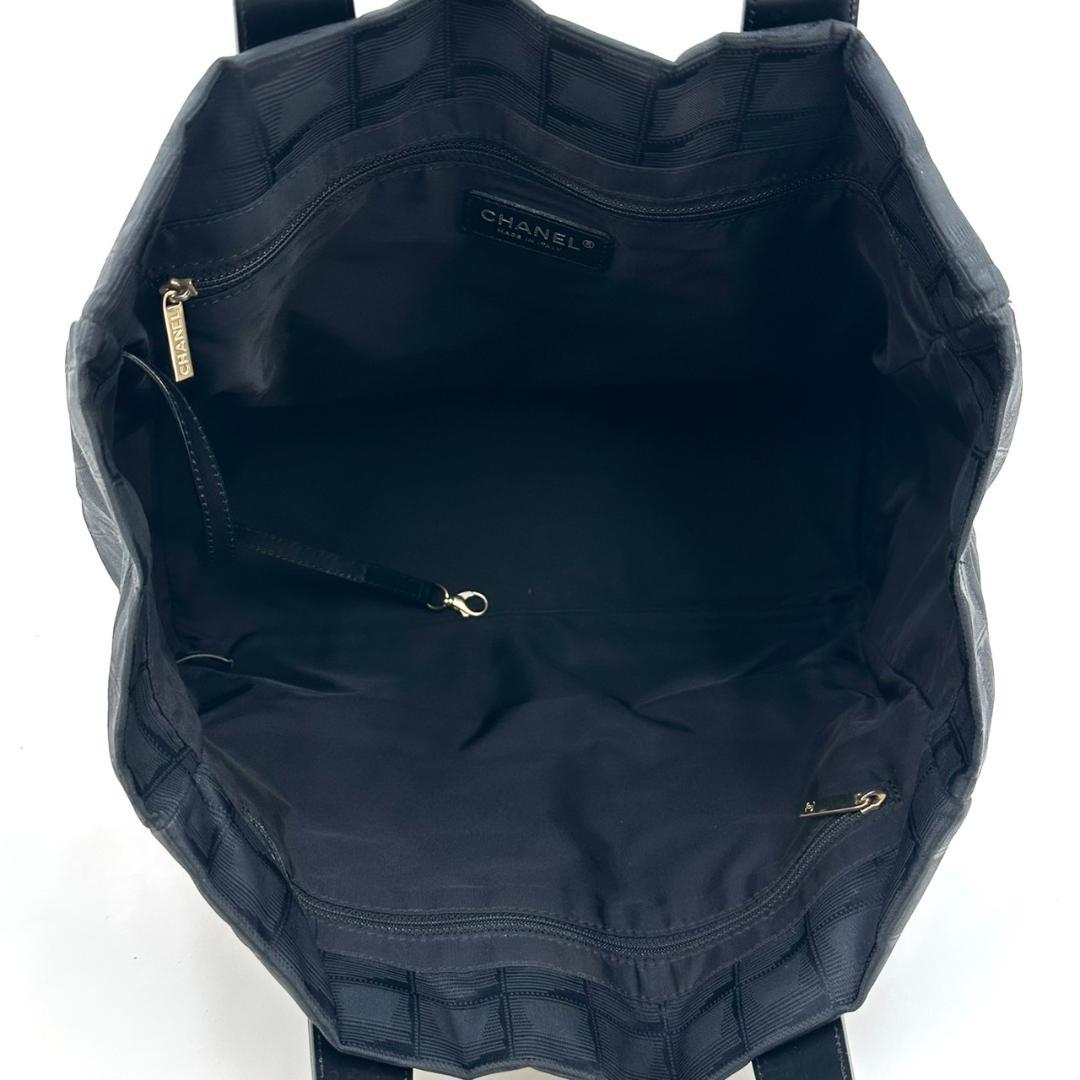 CHANEL シャネル ニュートラベルラインMM トートバッグ ハンドバッグ 黒