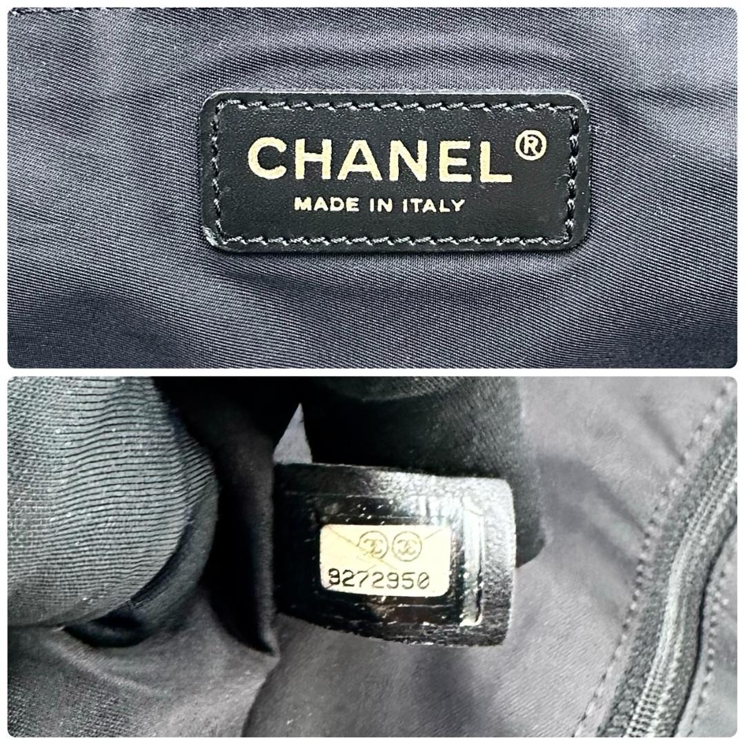 CHANEL シャネル ニュートラベルラインMM トートバッグ ハンドバッグ 黒