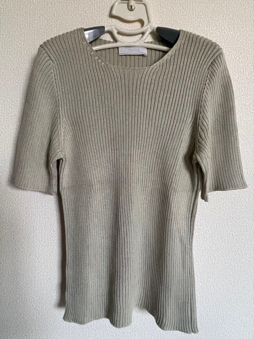 最終値下げ　PRAD プラダ カットソ Tシャツ 100% シルク サイズ38