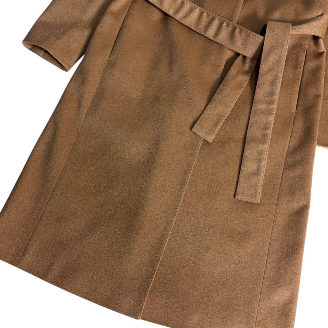 TOMORROWLAND ノーカラーコート カシミヤ100% キャメル