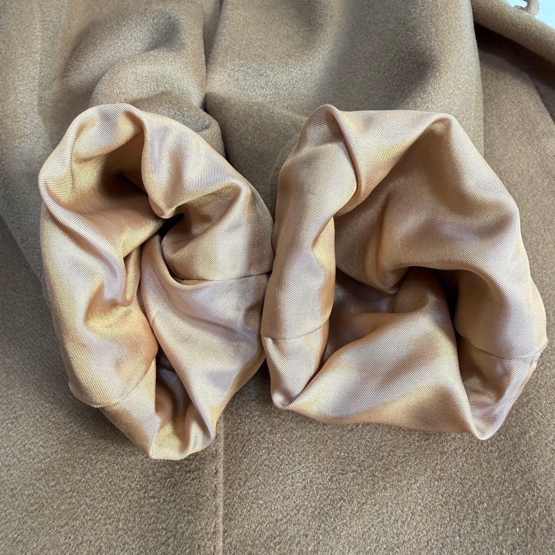 TOMORROWLAND ノーカラーコート カシミヤ100% キャメル