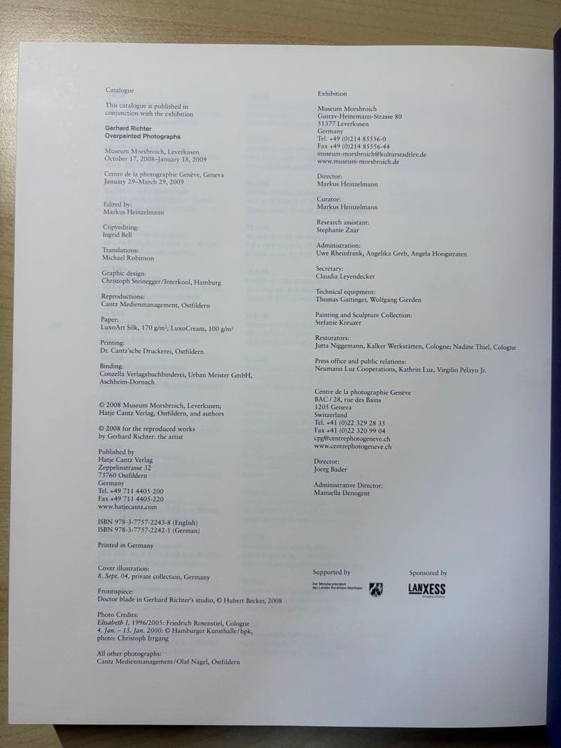 アート・デザイン・音楽 Gerhard Richter Overpainted Photographs