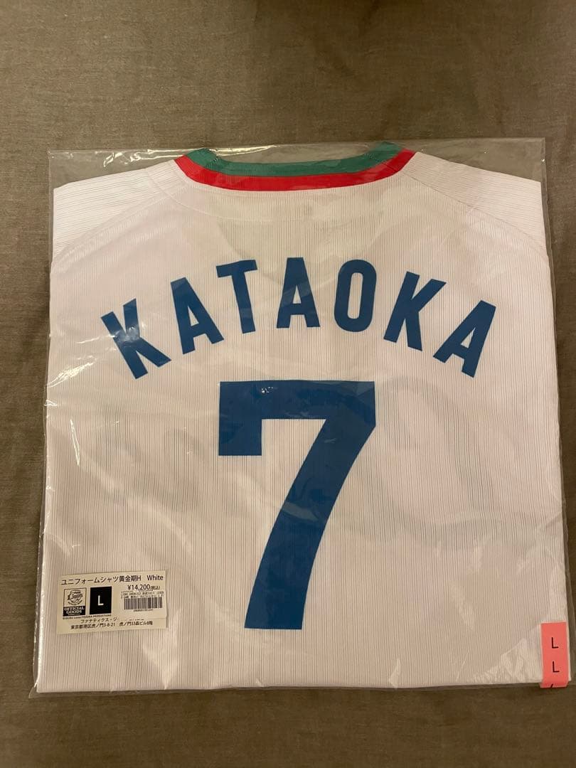 埼玉西武ライオンズ　片岡易之　OB戦　復刻レプリカユニフォーム　L 片岡治大