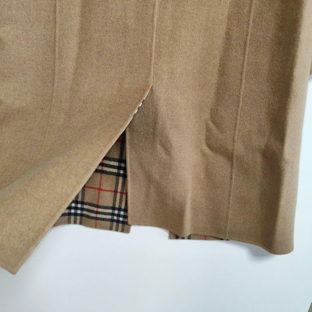 バーバリ　Burberry　ブラウン ウール混紡 ロングコート サイズ40