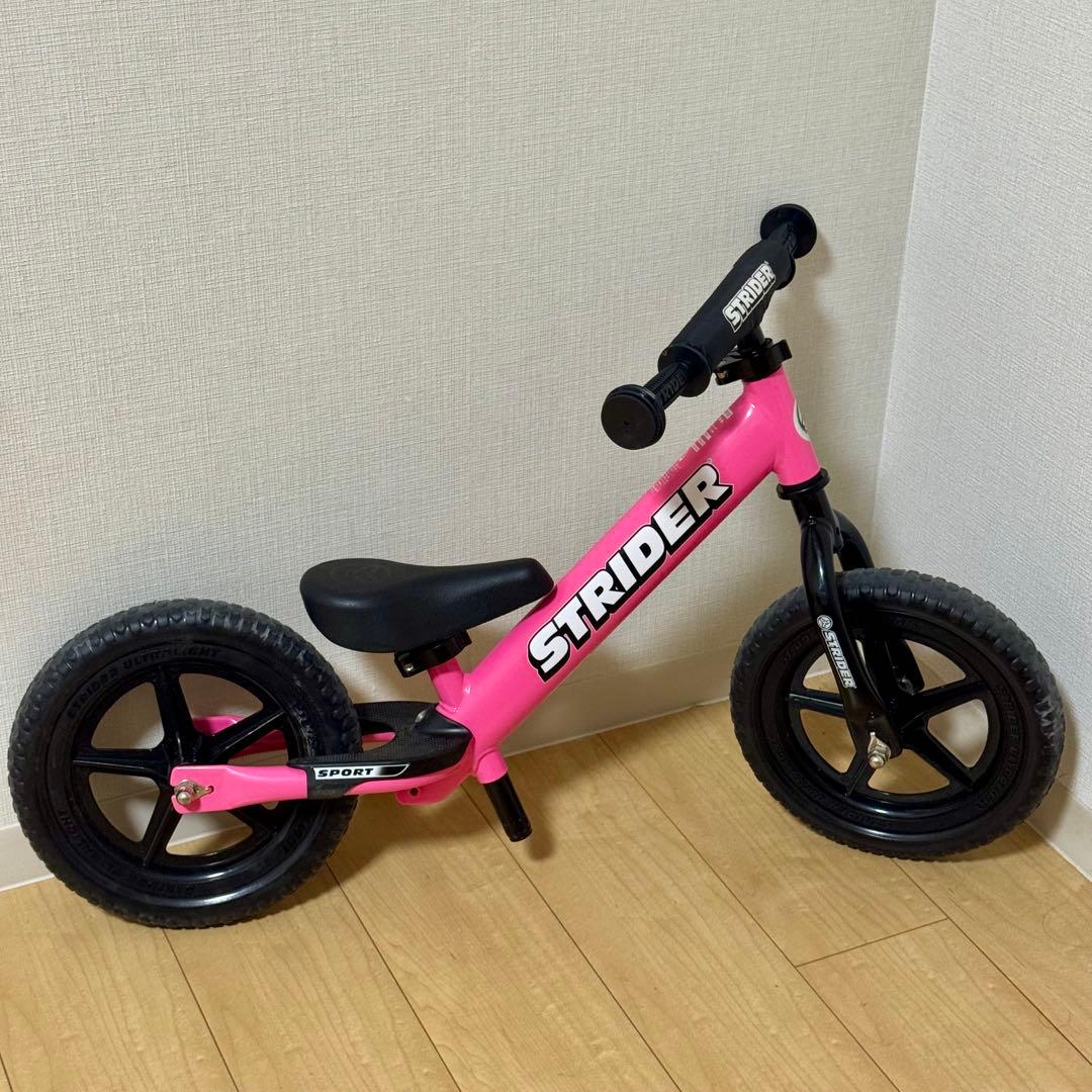 美品 ストライダー スポーツ ピンク 12インチ Strider Sports
