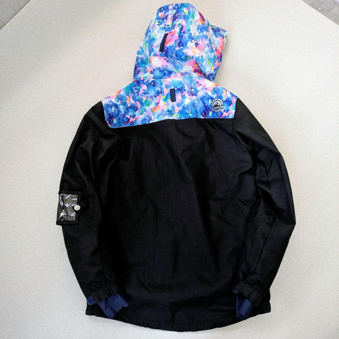 【新品級】スワロフスキー付水彩画 ICEPARDAL スノーボードウェアセット