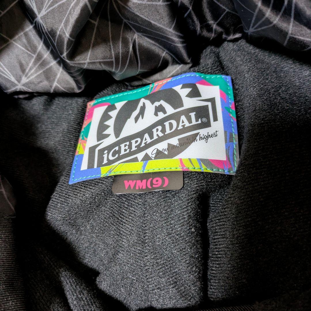 【新品級】スワロフスキー付水彩画 ICEPARDAL スノーボードウェアセット