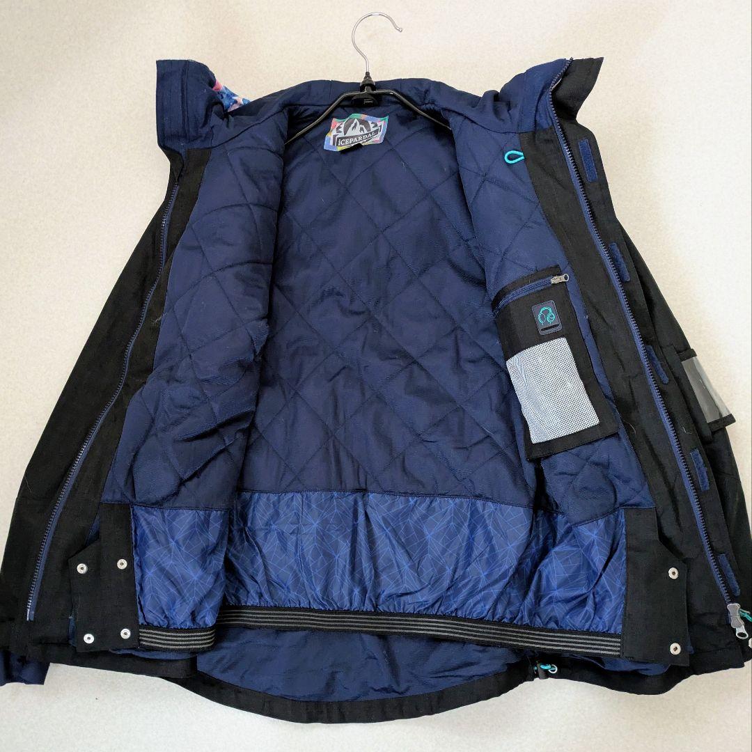 【新品級】スワロフスキー付水彩画 ICEPARDAL スノーボードウェアセット