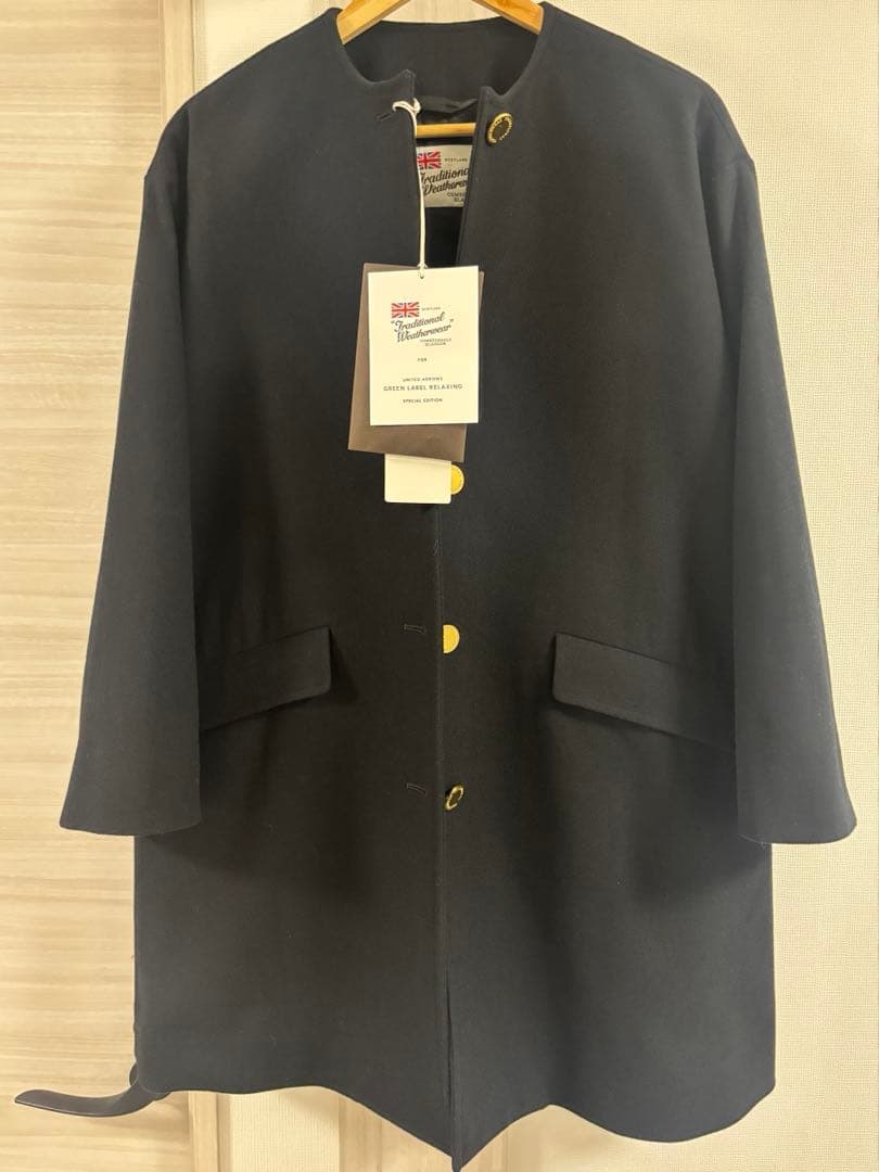 AW2025 【ユナイテッドアローズ別注】LINTON ノーカラー コート