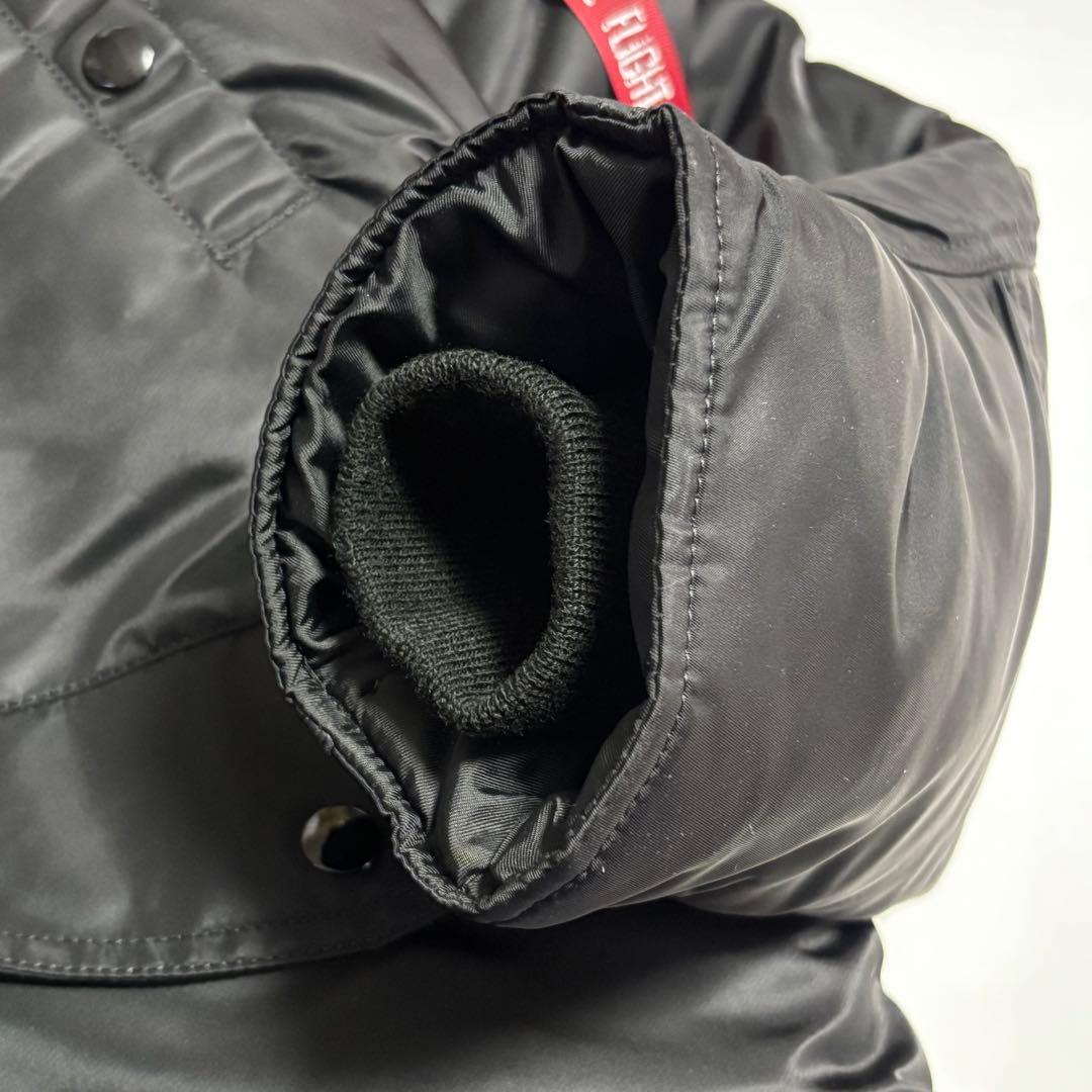 ぷっ〜ぞう ALPHA アルファ　黒・ブラック　N3B　ミリタリー　フライ