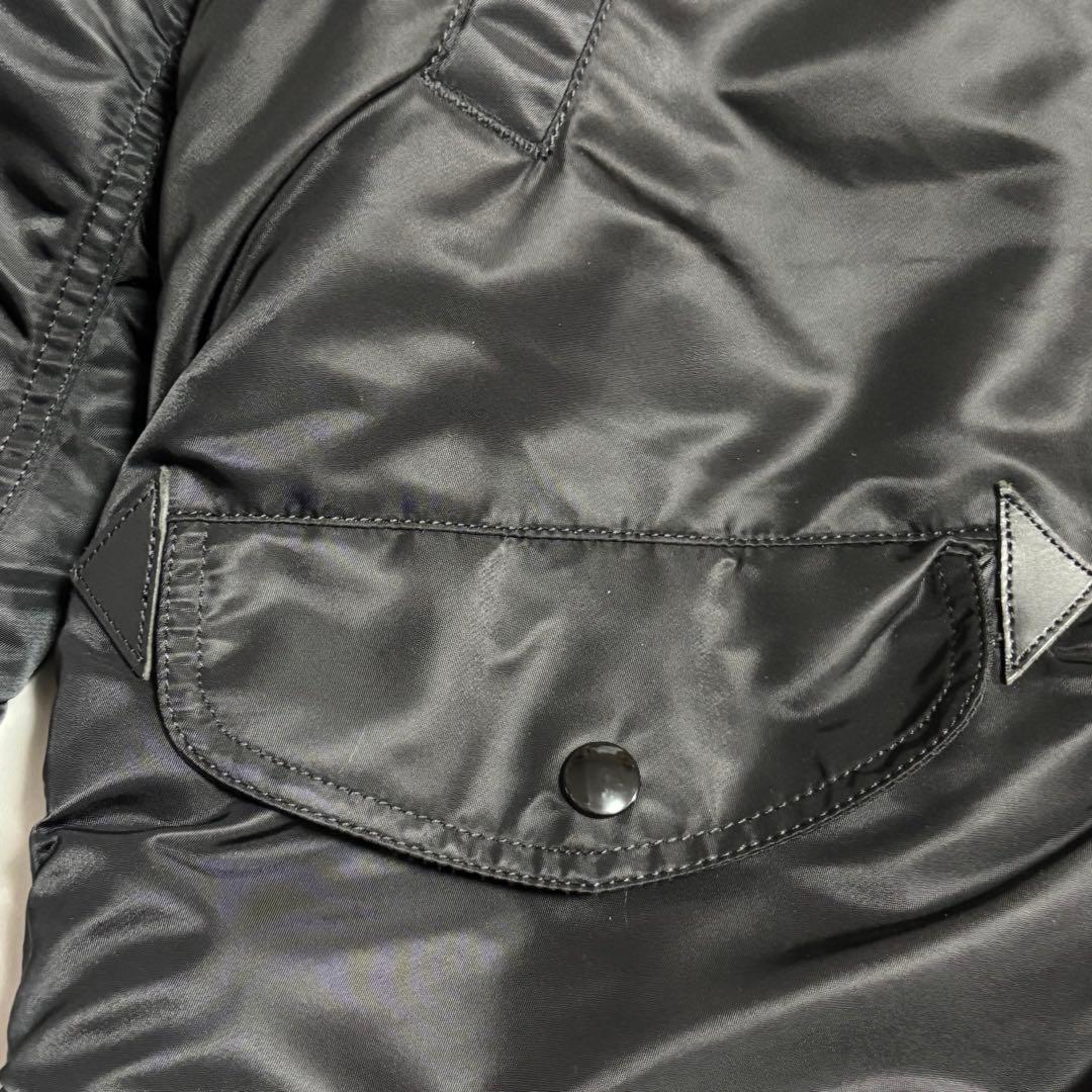 ぷっ〜ぞう ALPHA アルファ　黒・ブラック　N3B　ミリタリー　フライ