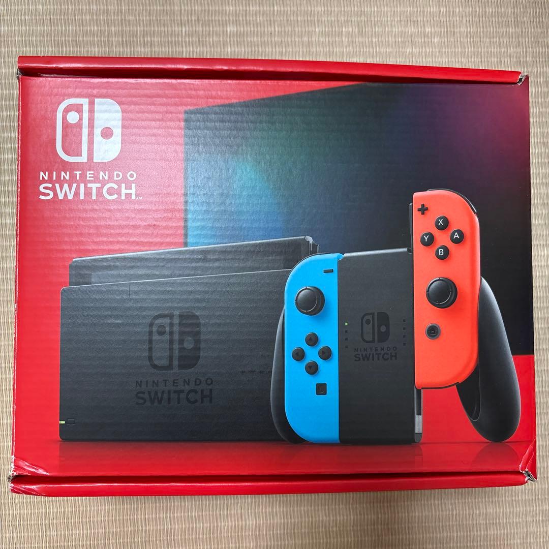 Nintendo Switch 本体 青/オレンジ、キャリングケース付き