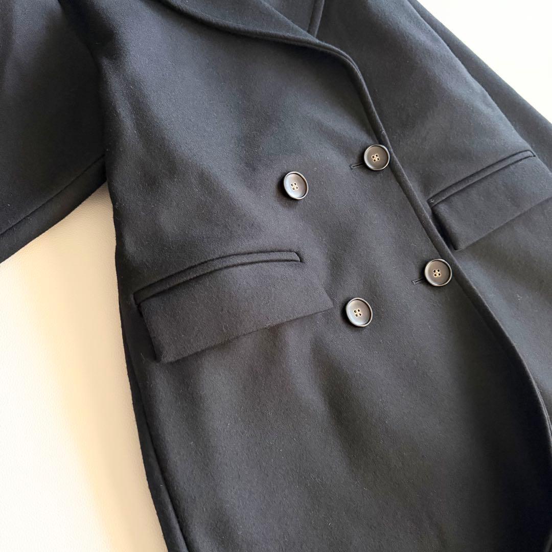 【シティショップ 】ダブルメルトンコート ダブルブレスト 36 コート