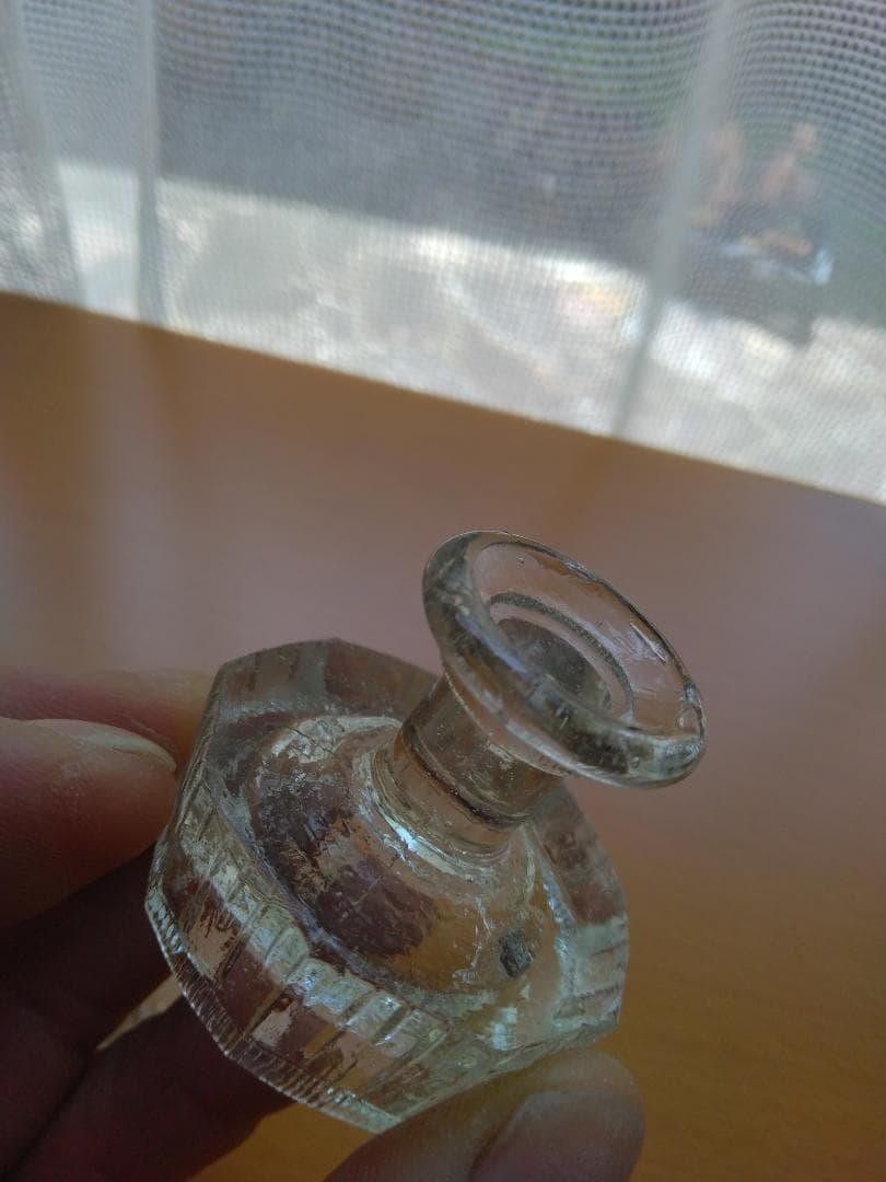 レトロ瓶☆舐め菓子瓶・コバルトブルー