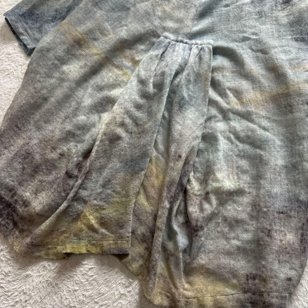 NEERU KUMAR インド製　ドルマンニットチュニック　製品染め