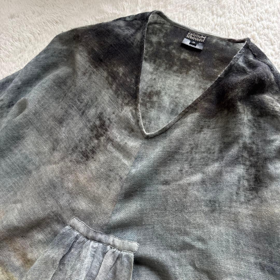 NEERU KUMAR インド製　ドルマンニットチュニック　製品染め