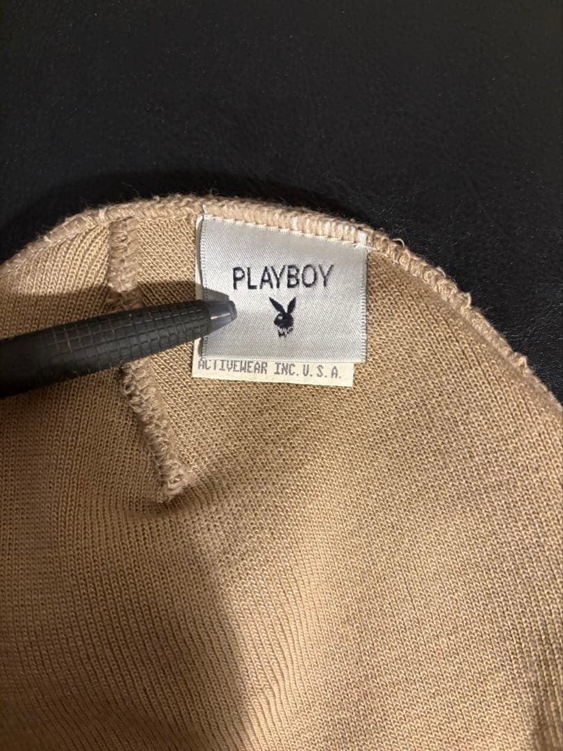 正規品　レア　PLAYBOY ニット帽　USA製　ヴィンテージ