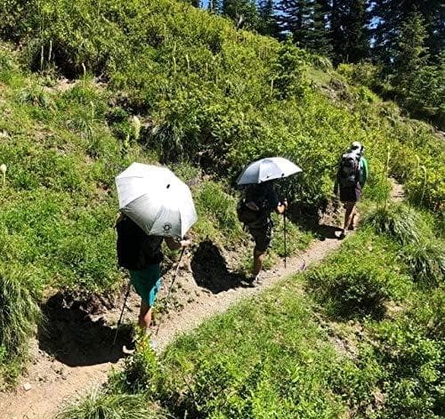 山は秋冬も紫外線が強い　シックスムーンデザインズ　カーボン　折りたたみ傘　特価