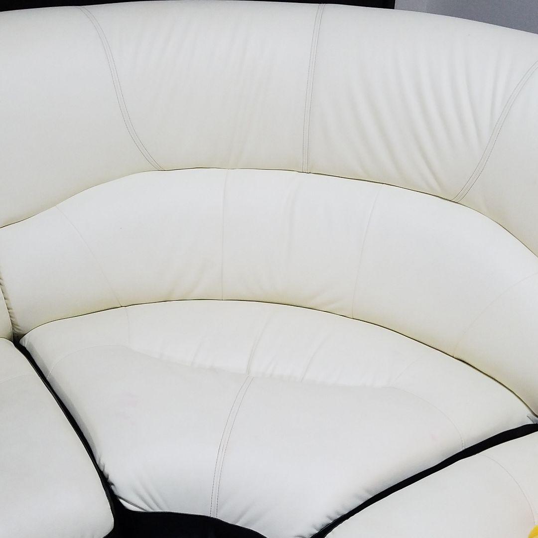 専用です^ ^白×黒　ツートンカラーソファー