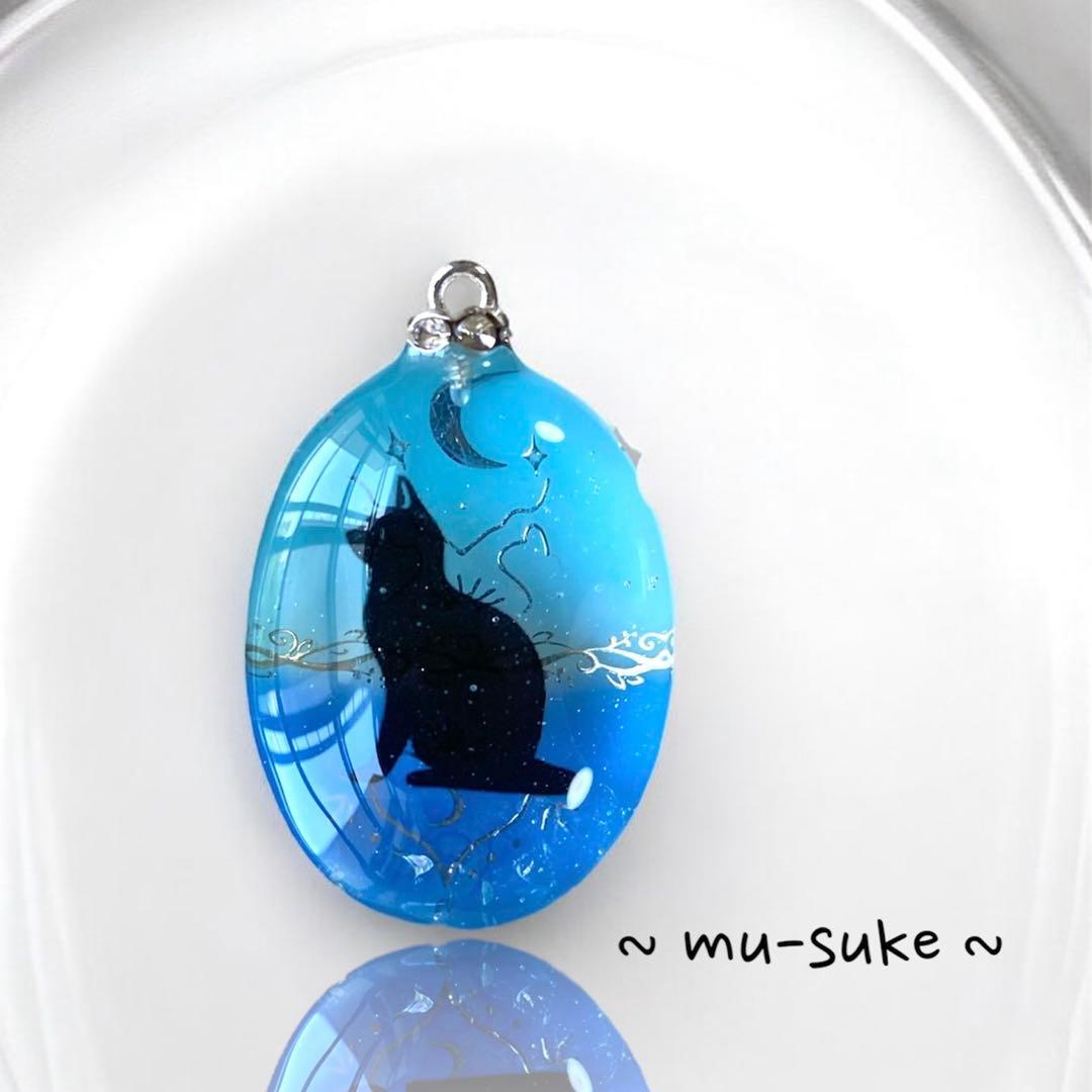 〜ニッキー様〜新作　天然石　たまねこ　レジンネックレス　【琉球ガラスII】