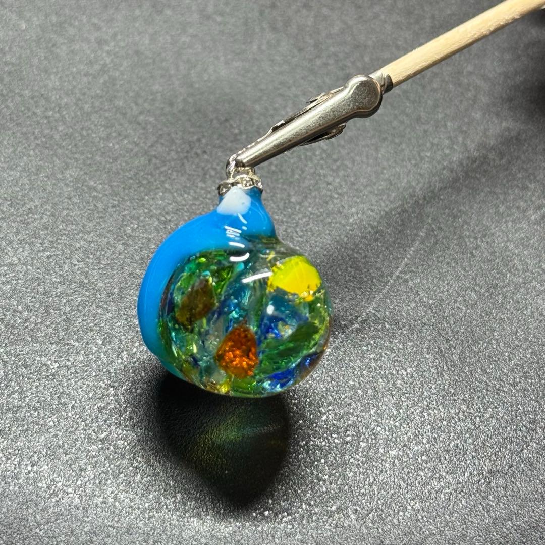 〜ニッキー様〜新作　天然石　たまねこ　レジンネックレス　【琉球ガラスII】