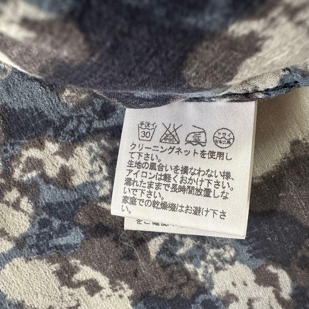 極美品♪プランテーション ペインティング総柄 チュニック ゆったり ワンピース