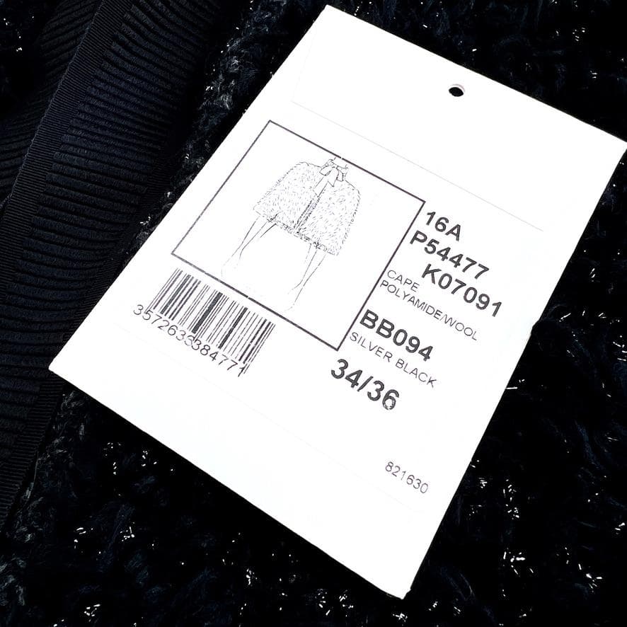 未使用★CHANEL★ラメ★ツイード★リボン★ケープ★ポンチョ