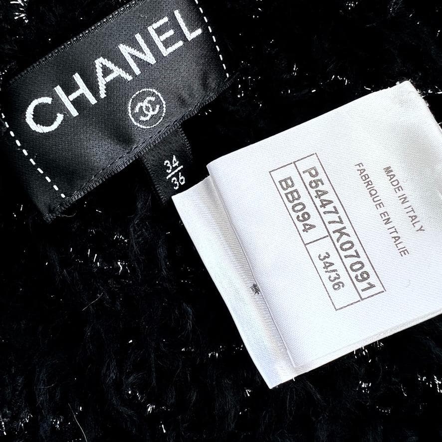 未使用★CHANEL★ラメ★ツイード★リボン★ケープ★ポンチョ