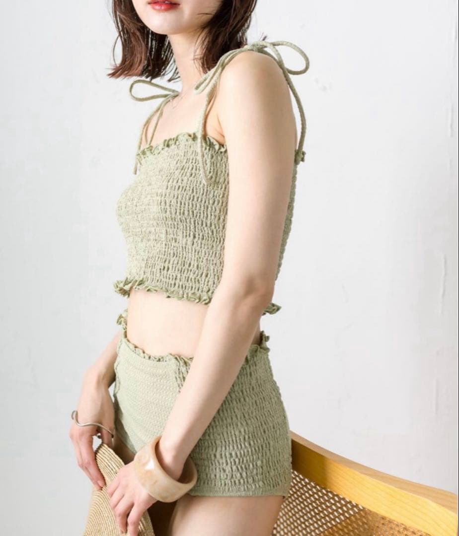 mystic シャーリングスイムウェア　グリーン