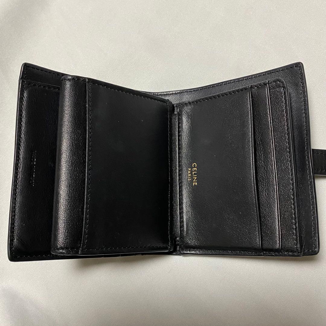 CELINE ゴールドパドロック スモール ストラップウォレット 正規品