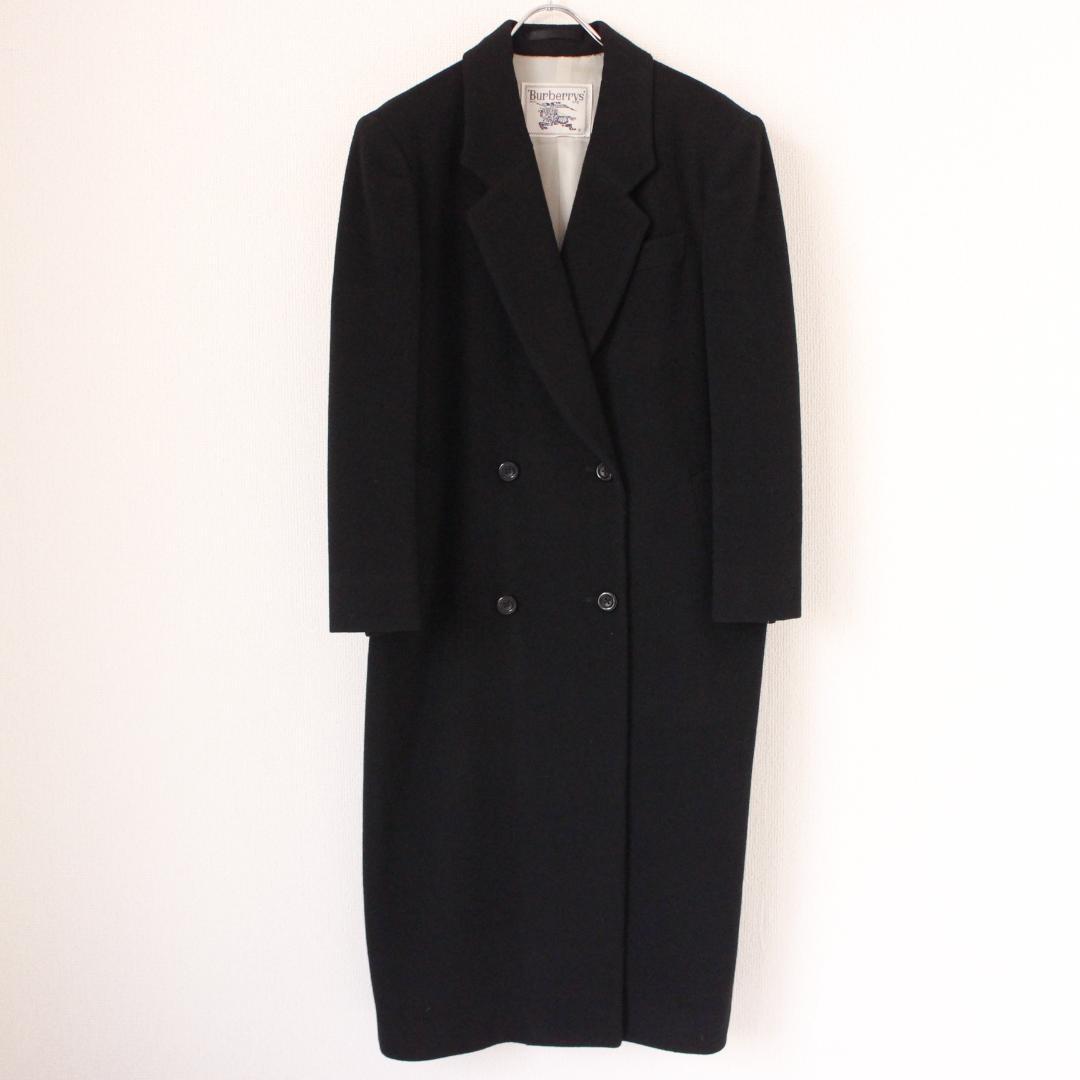 BURBERRYS ウールカシミヤ チェスターコート Lサイズ ブラック