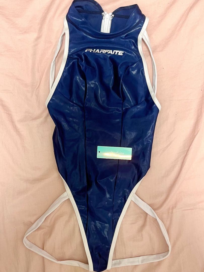 〈SGS素材〉パイピングバインダーT-BACK ネイビーxホワイト L