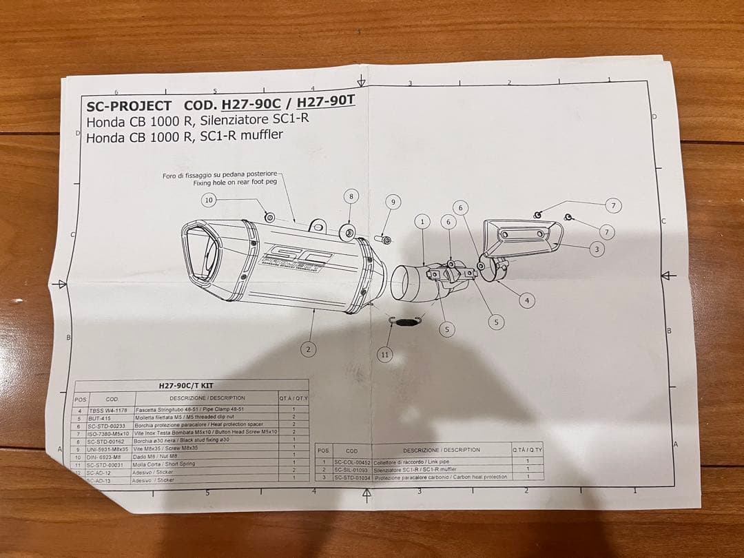 CB1000R SC Project SC1-R マフラー