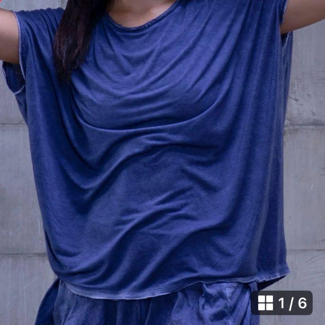 Salsation サルセーション オーバーサイズTシャツ ダークブルー M