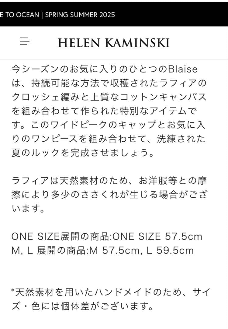 ヘレンカミンスキー Blaiseブレイズ