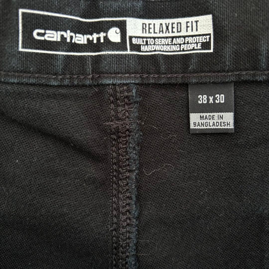 carhartt double knee pants 38×30 黒
