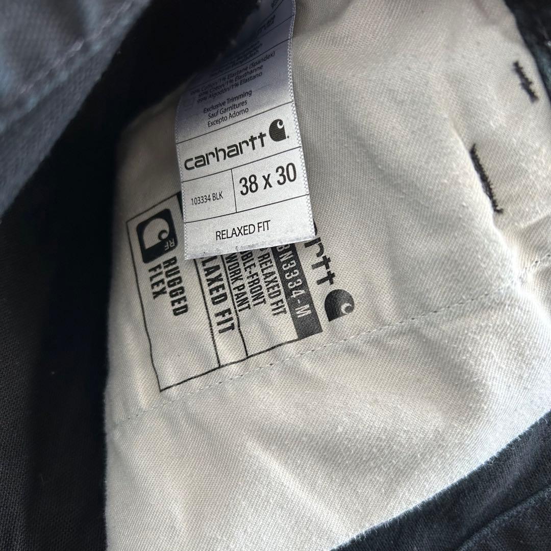 carhartt double knee pants 38×30 黒