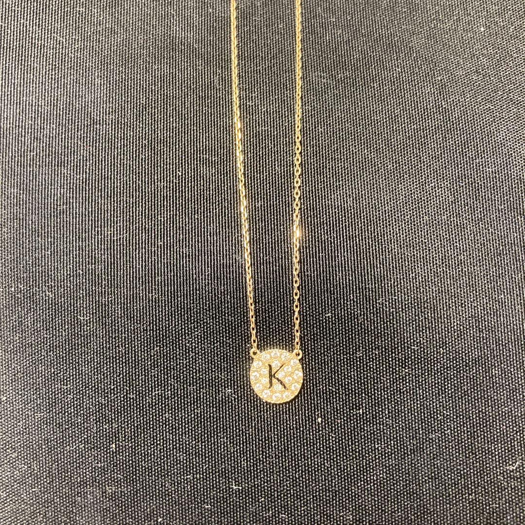 専用出品　AHKAH イニシャルネックレス　K 10金