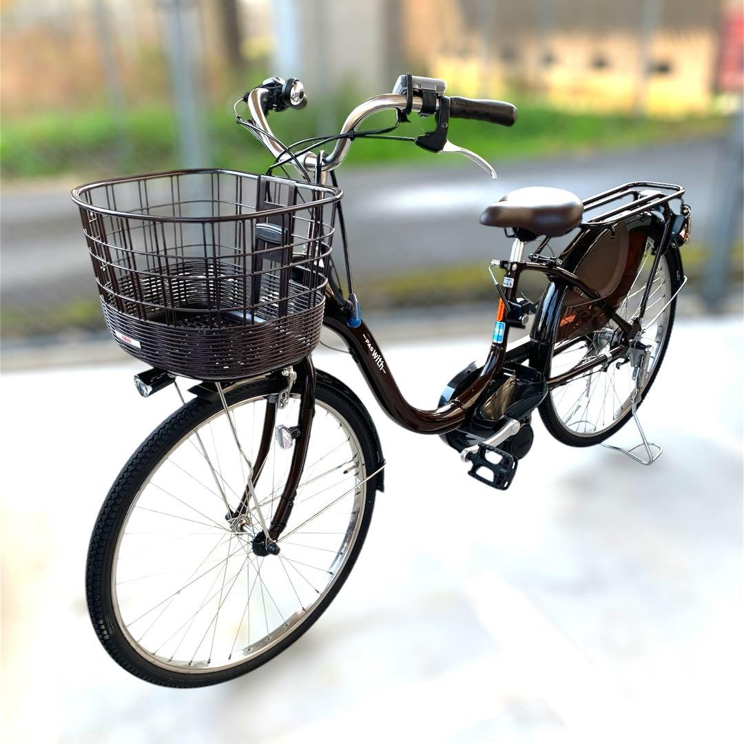 ★美品・2022年式★ヤマハPAS with 電動アシスト 24インチ ブラウン