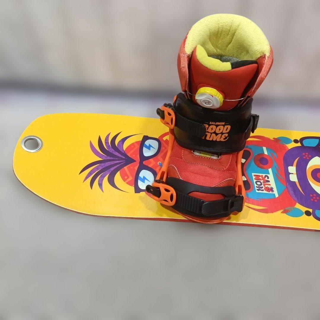 メンテ済■SALOMON-100cm■ブーツ19.5〜20.5cm■ジュニア子供