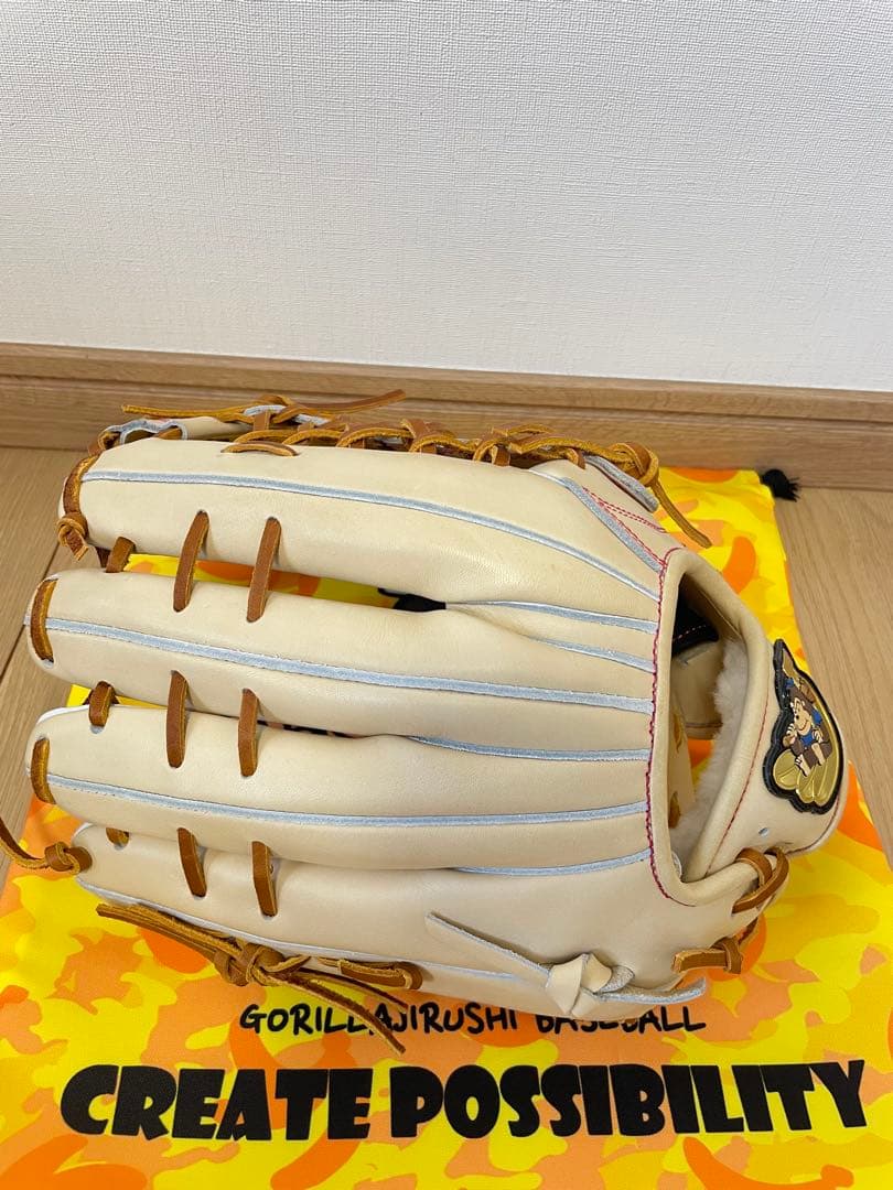 新品未使用‼️ごりら印の野球道具カタログ外限定 硬式外野手用グローブ