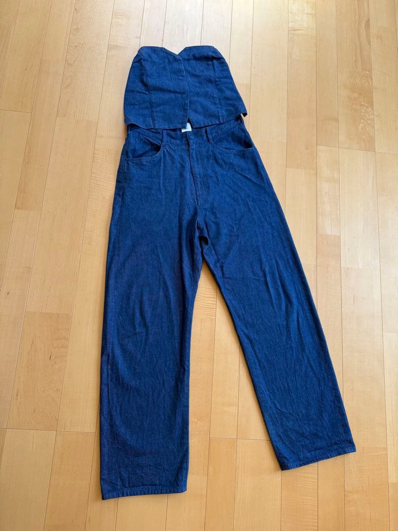 6 roku ロク　デニム　ビスチェ　オールインワン