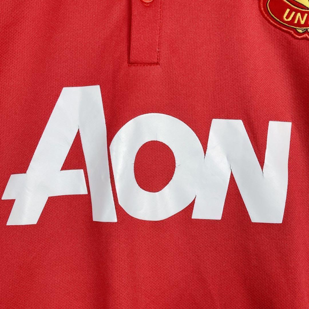 【NIKE】半袖ポロシャツ☆ユニフォーム☆赤☆刺繍☆マンチェスターユナイテッド